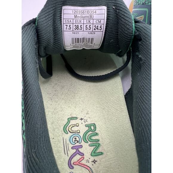 Brooks Ghost 14 Shoes Womens 7.5 Green Shamrock Print DNA Loft St Patricks Day - Picture 13 of 14